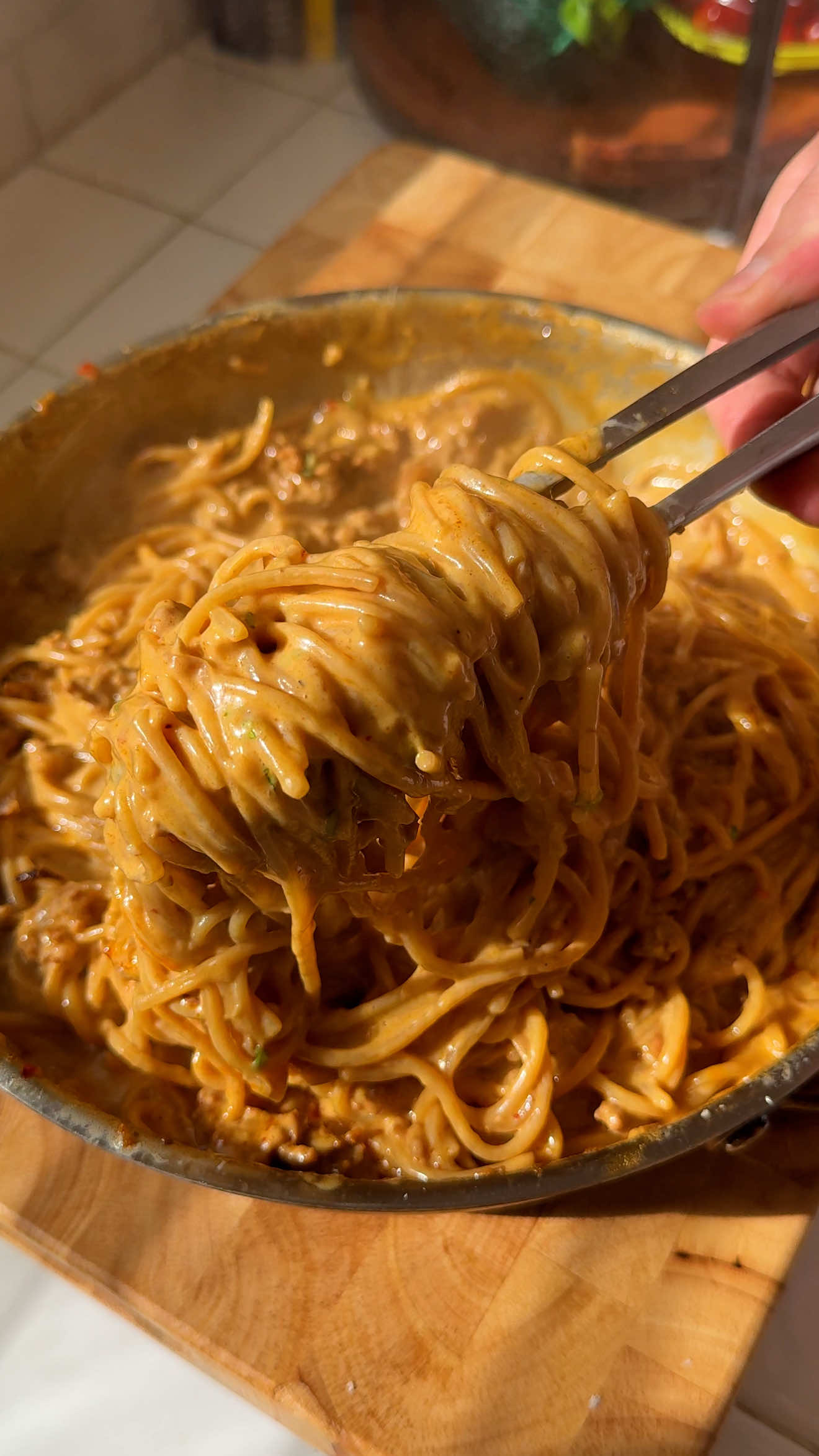 One-Pot Caramelized Onion Chili Oil Pasta