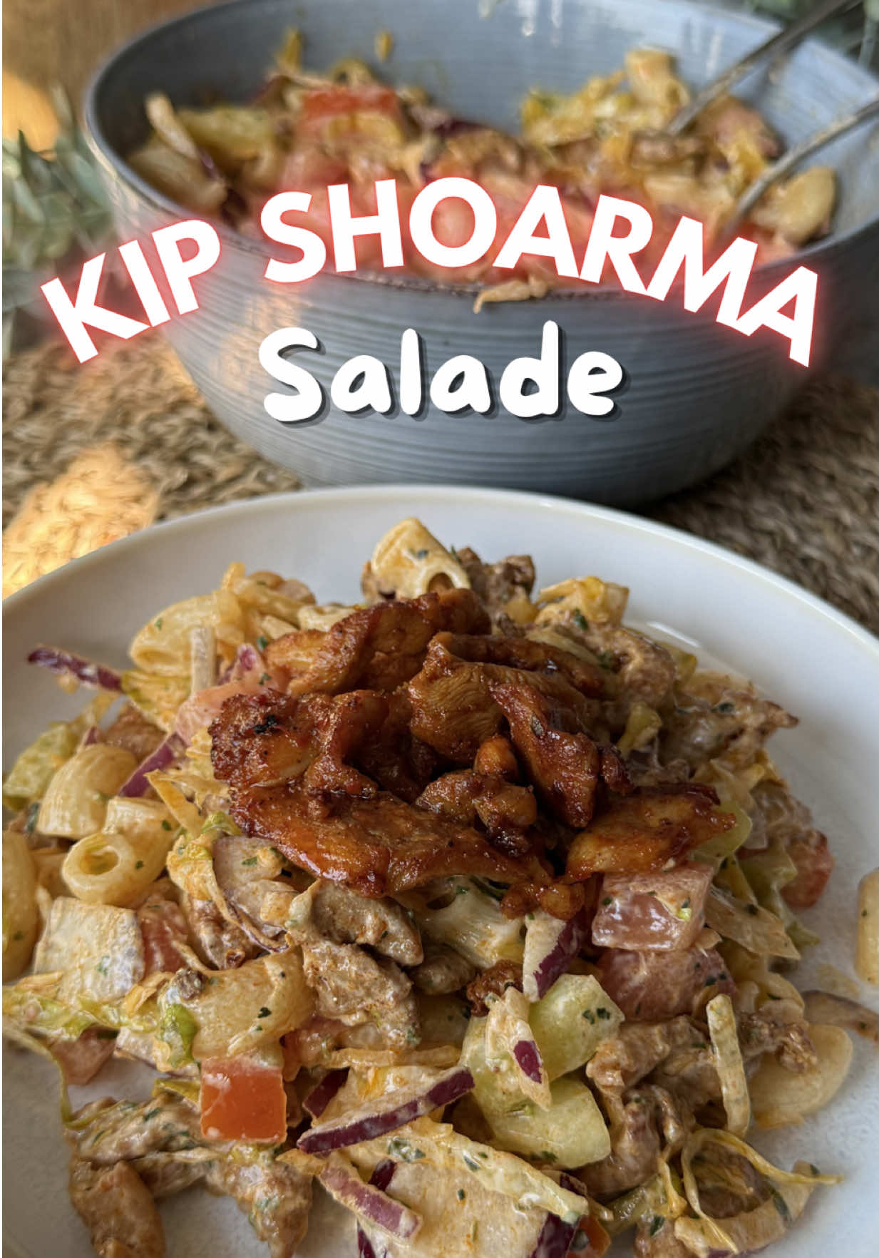 Chicken Shawarma Pasta Salad