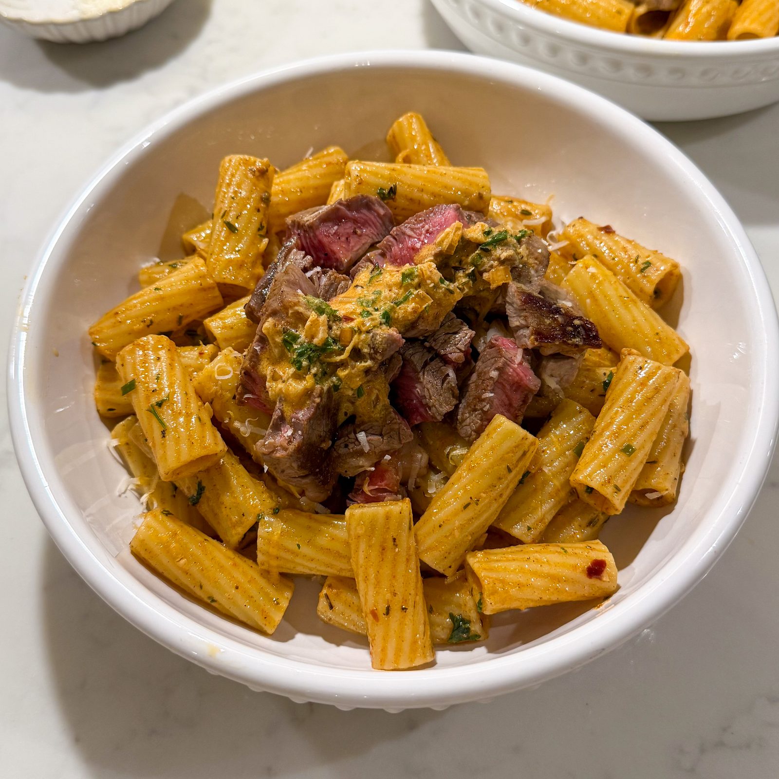 Cowboy Butter Steak Pasta