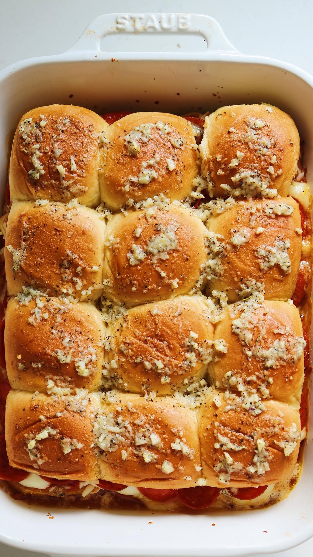 Hot Honey Pepperoni Pizza Sliders