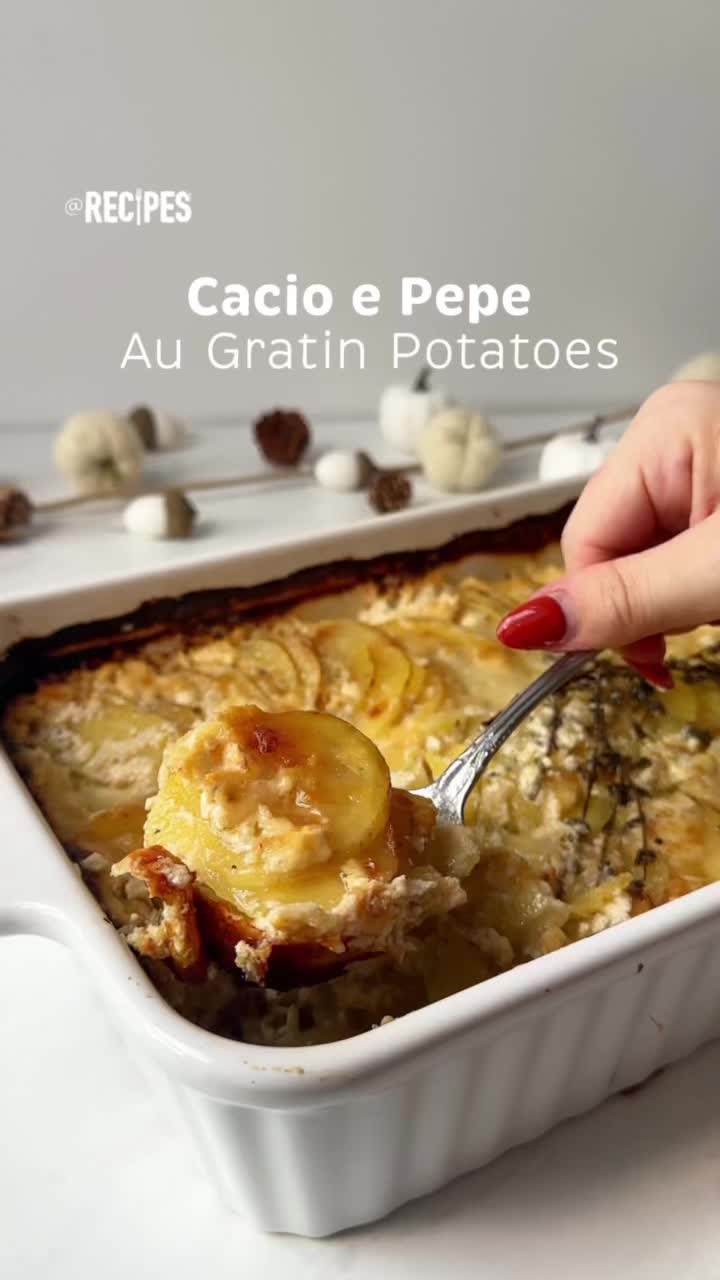 Cacio e Pepe Au Gratin Potatoes