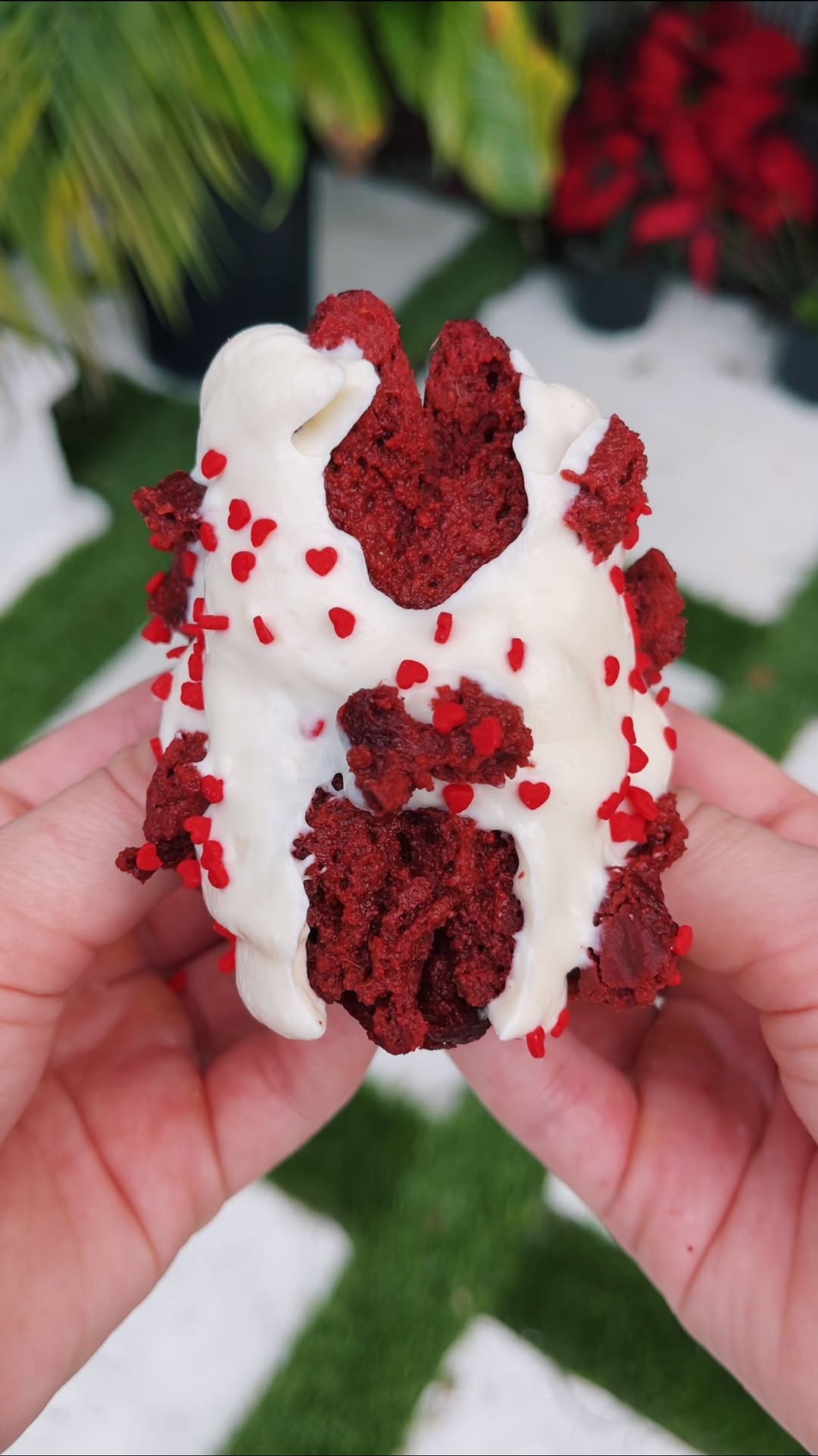 Red Velvet Crumbl-Style Protein Cookies