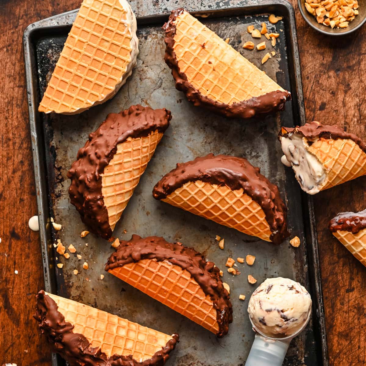 Homemade Choco Tacos