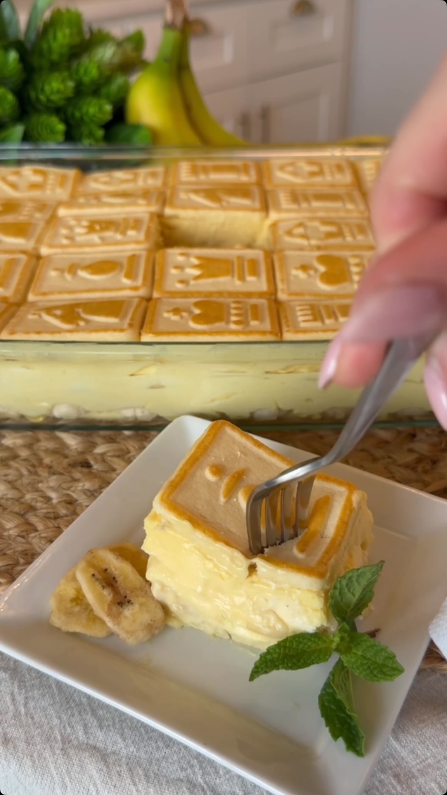 Chessman Cookie Banana Pudding
