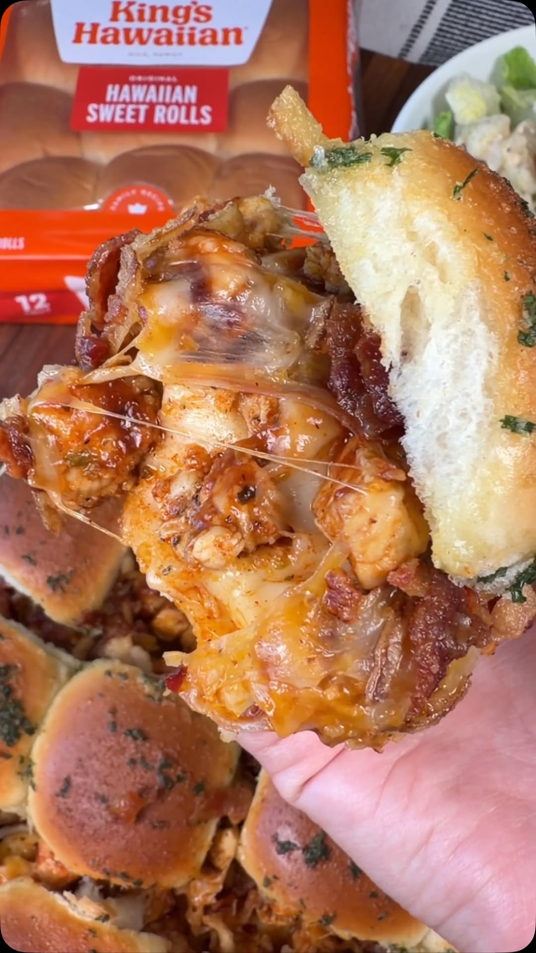 BBQ Chicken and Cheese Sliders