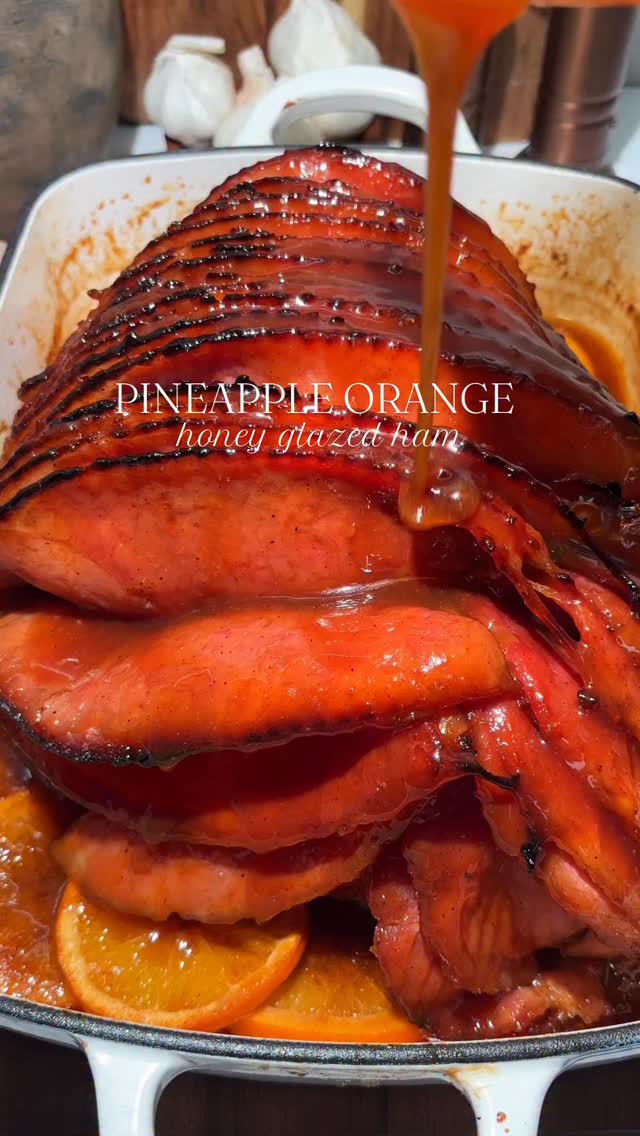 Pineapple Orange Glazed Ham