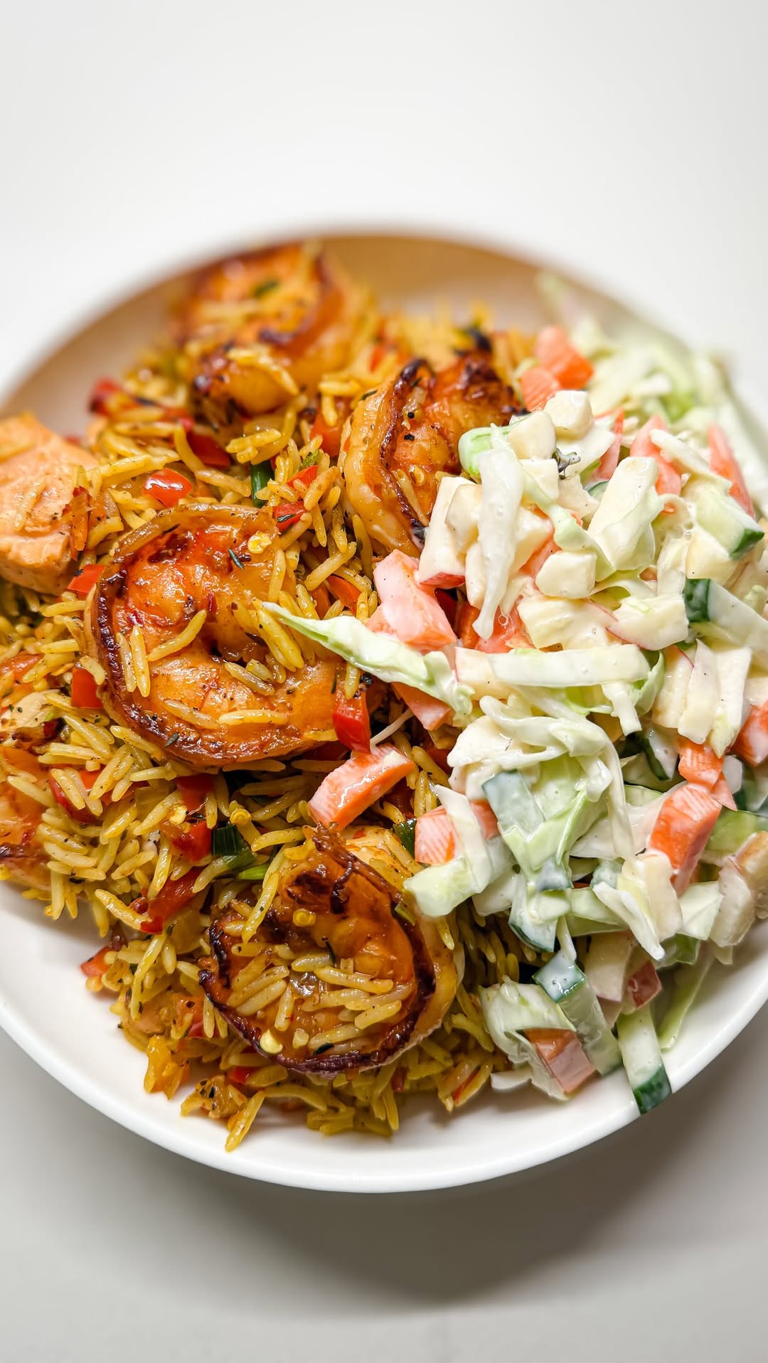 Savory Rice with Apple Garden Salad