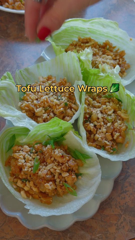 Vegan Tofu Lettuce Wraps