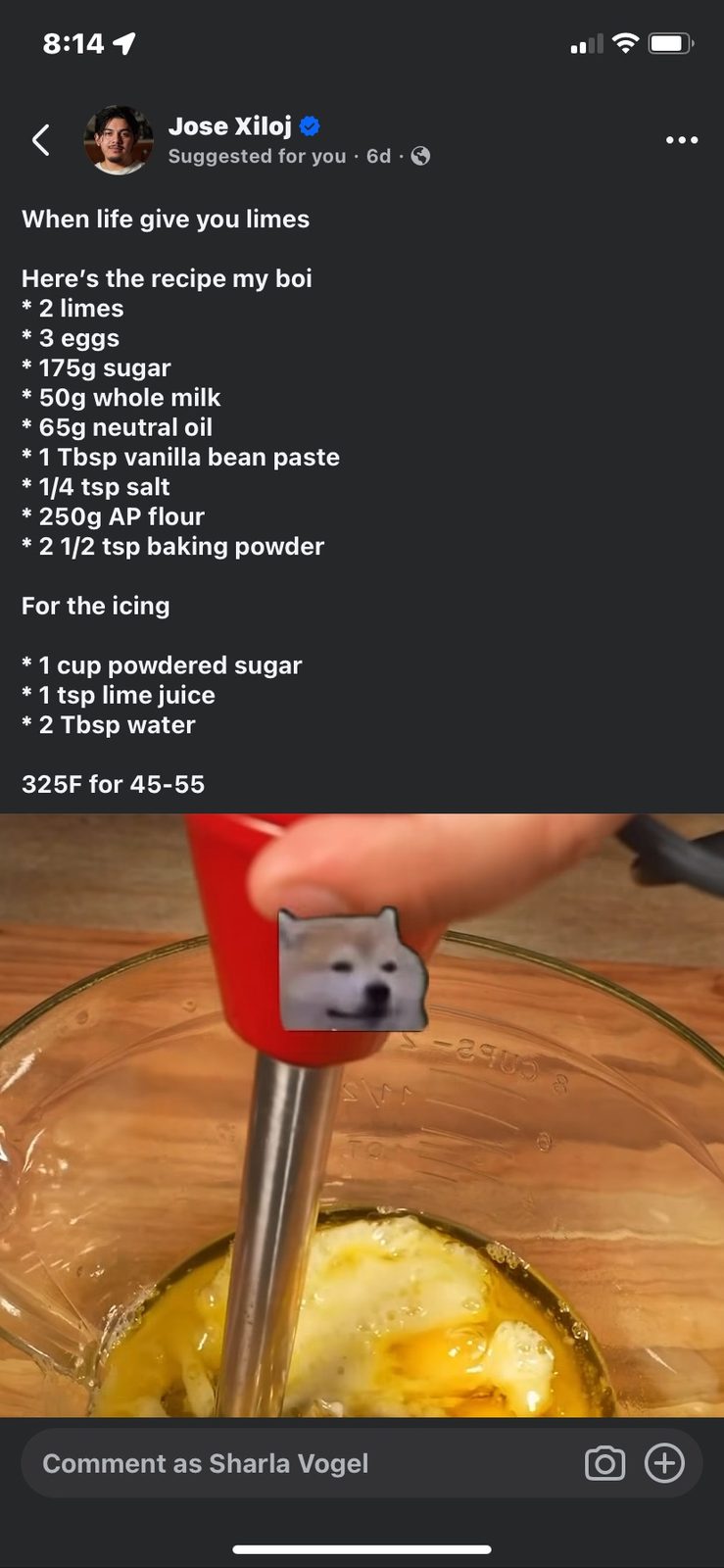 Lime Cake with Lime Icing