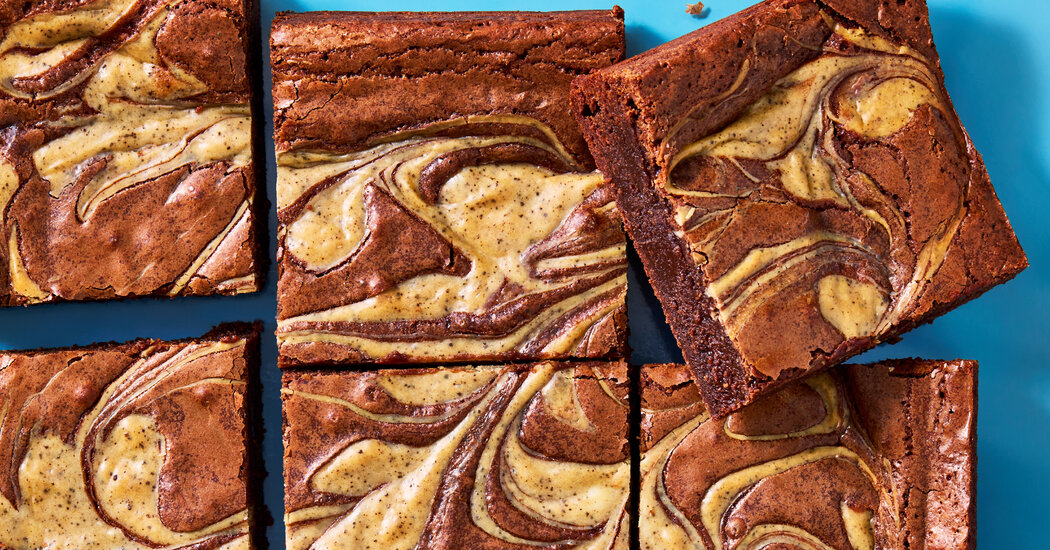 Vietnamese Coffee Swirl Brownies