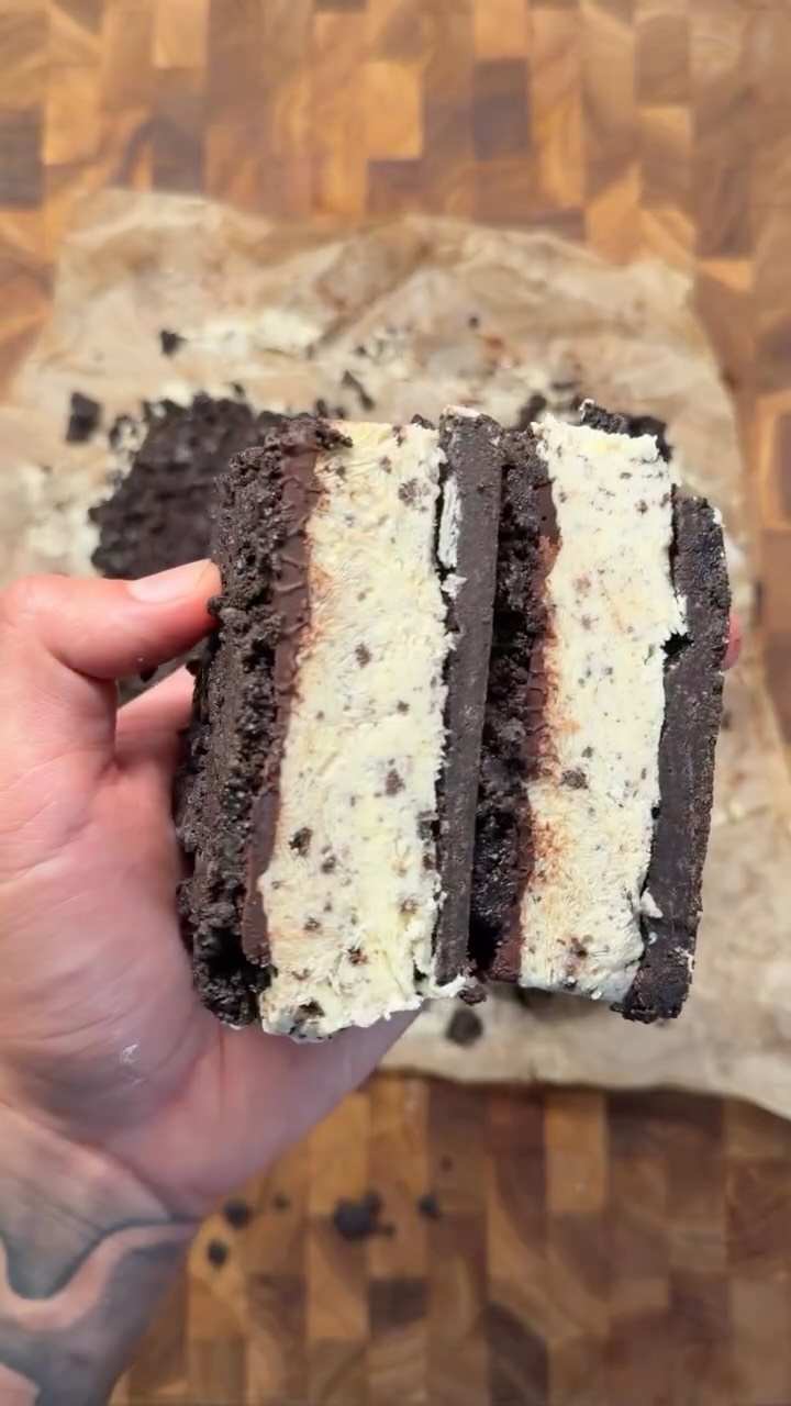 Protein Oreo Ice Cream Sandwiches