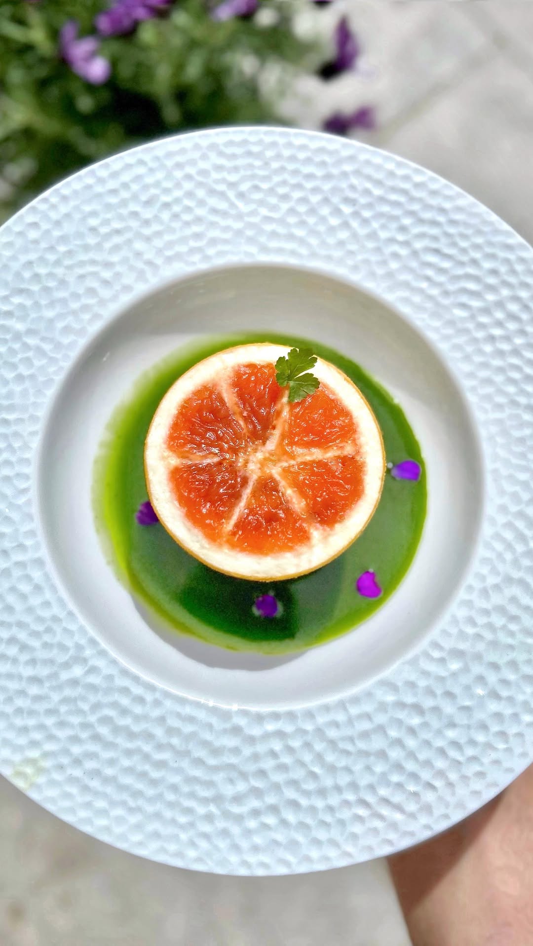 Le Pamplemousse (Grapefruit & Matcha Trompe l'Oeil)