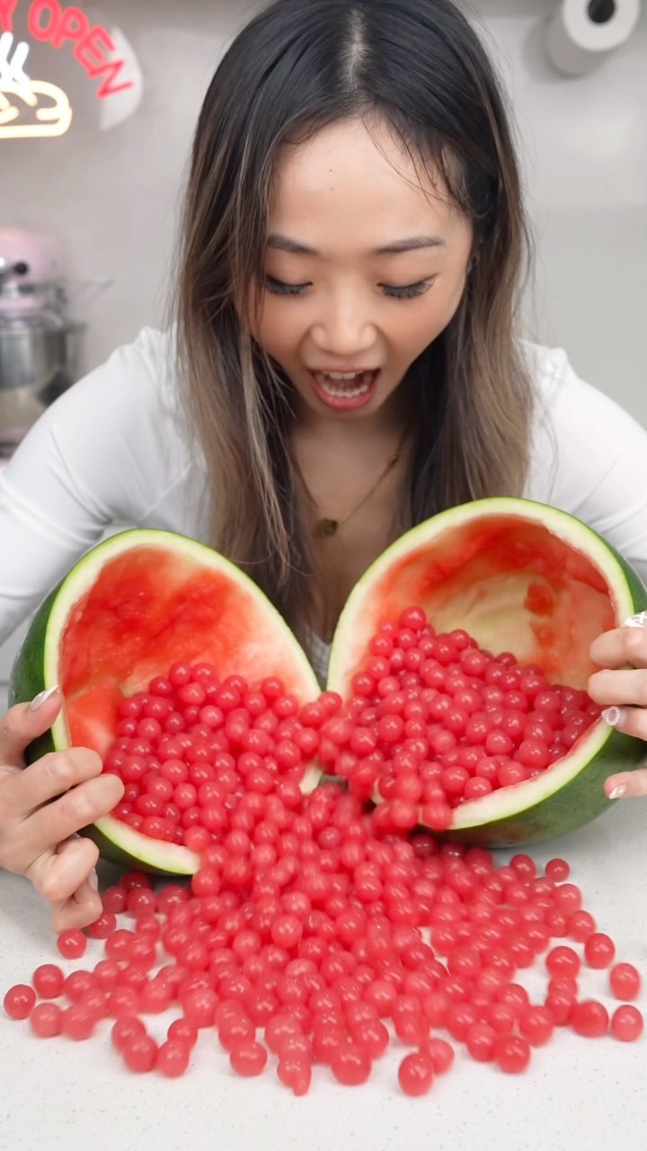 Watermelon Popping Boba