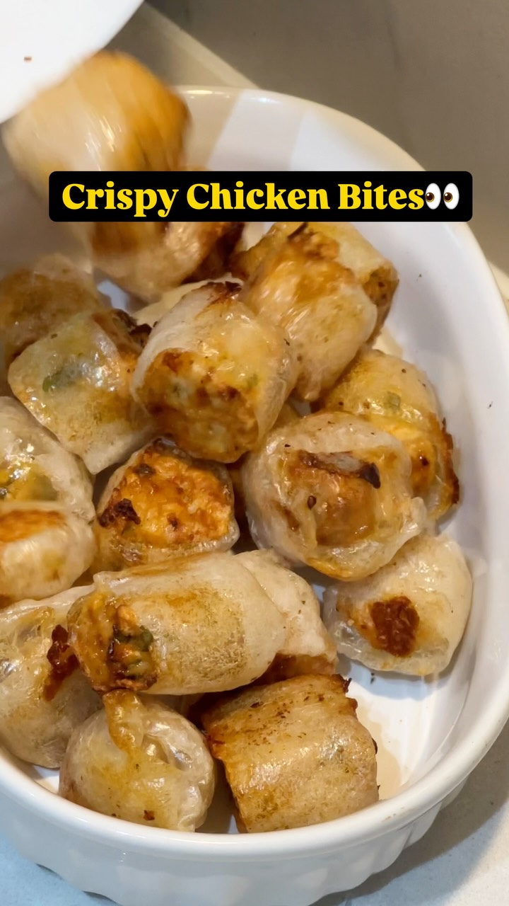 Crispy Rice Paper Chicken Bites