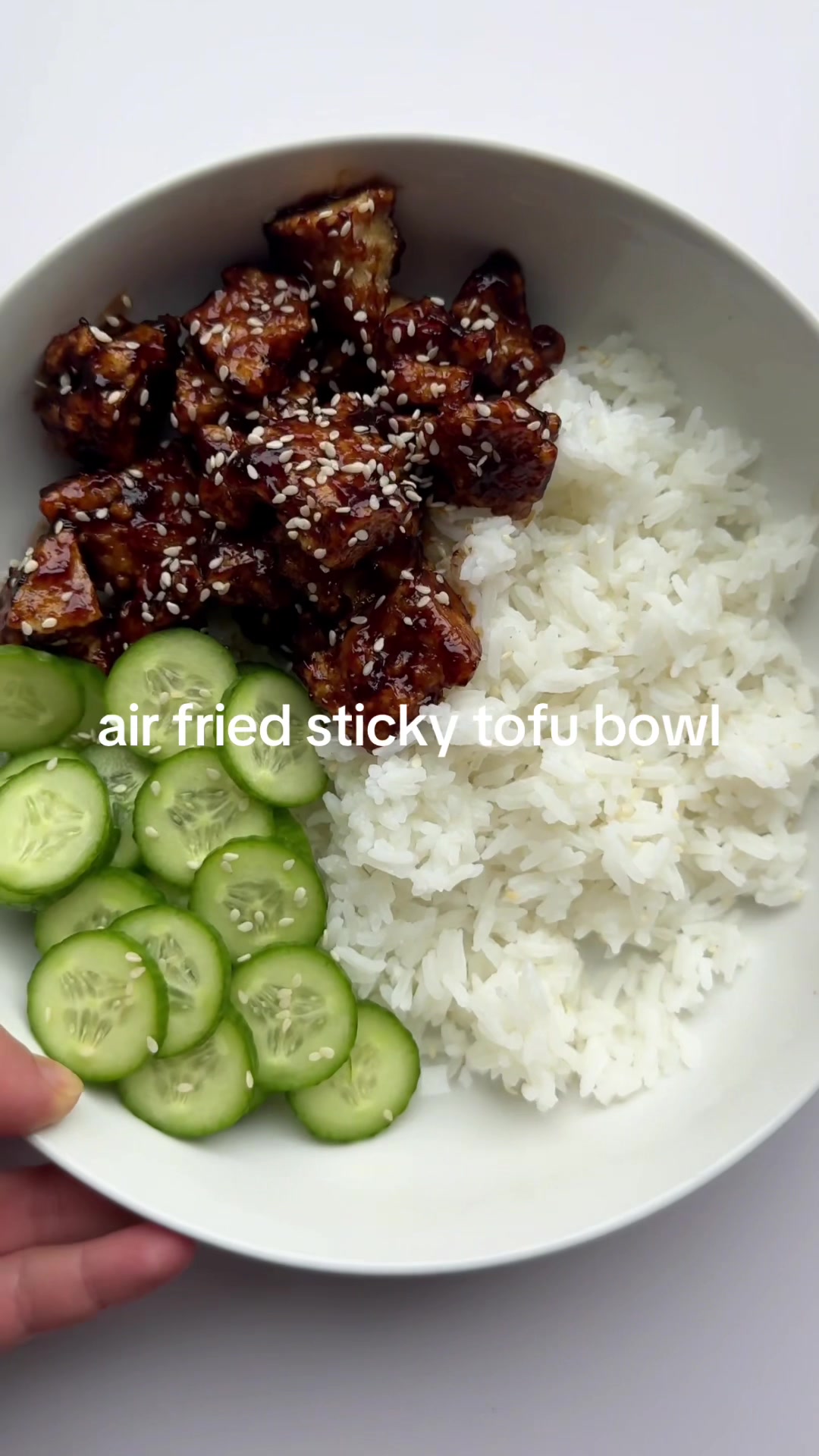 Air Fried Sticky Tofu Bowl