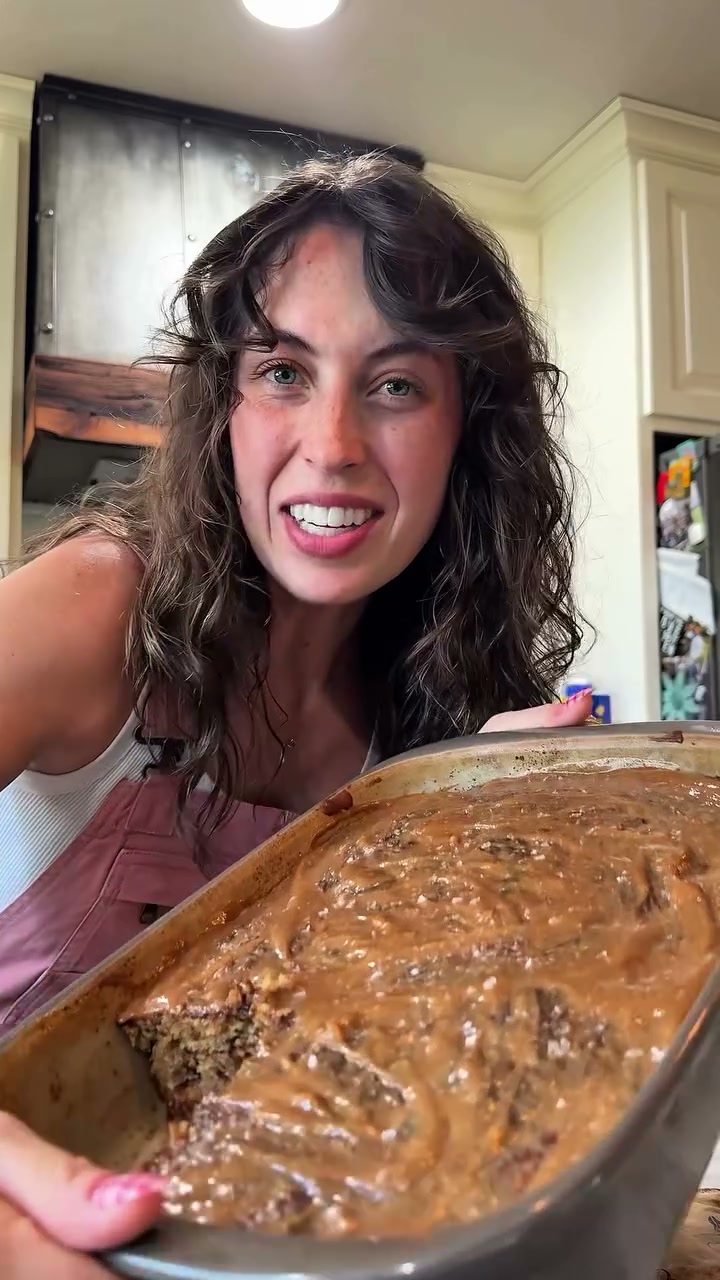 Refined Sugar Free Salted Caramel Banana Fritter Cake