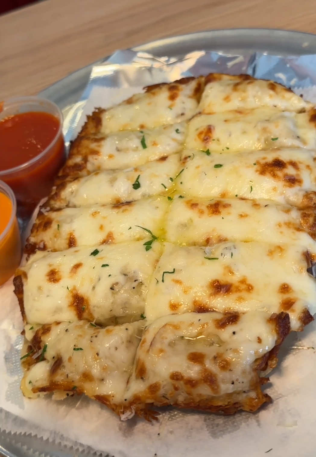 Marinara Pizza Cheesy Bread