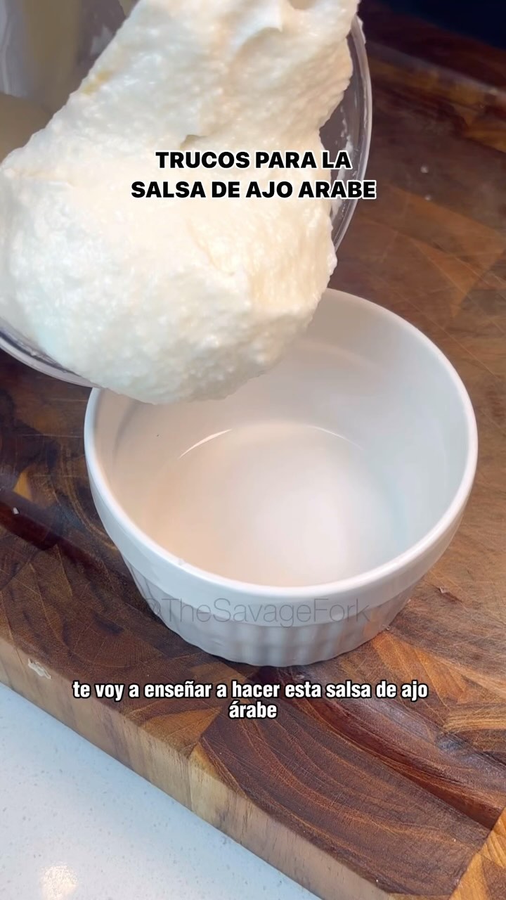 Arabic Garlic Sauce (Toum)