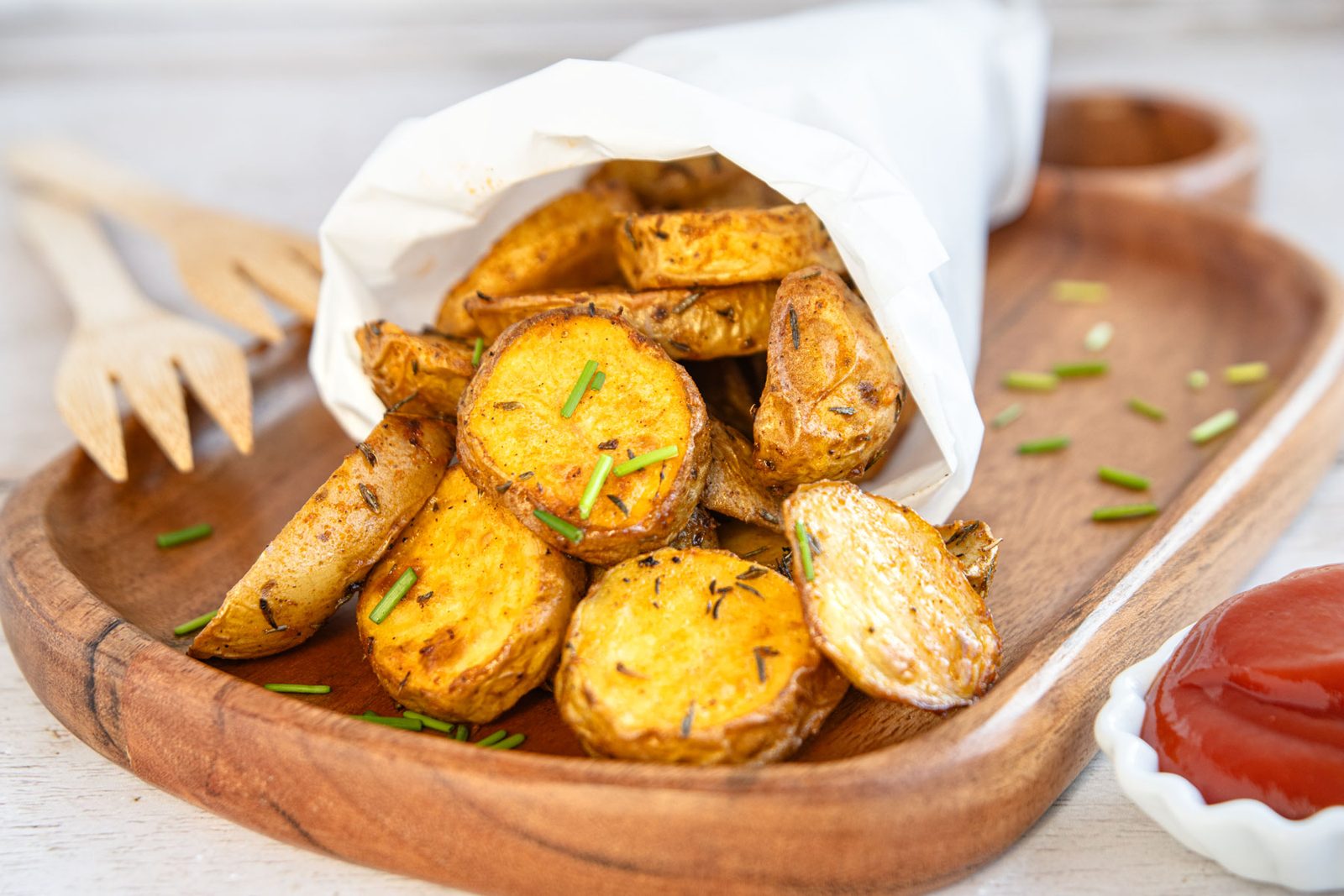 Raw Potatoes in the Air Fryer