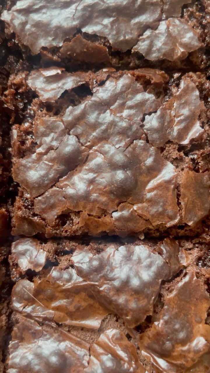 Shiny-Topped, Rich, Fudgy Brownies