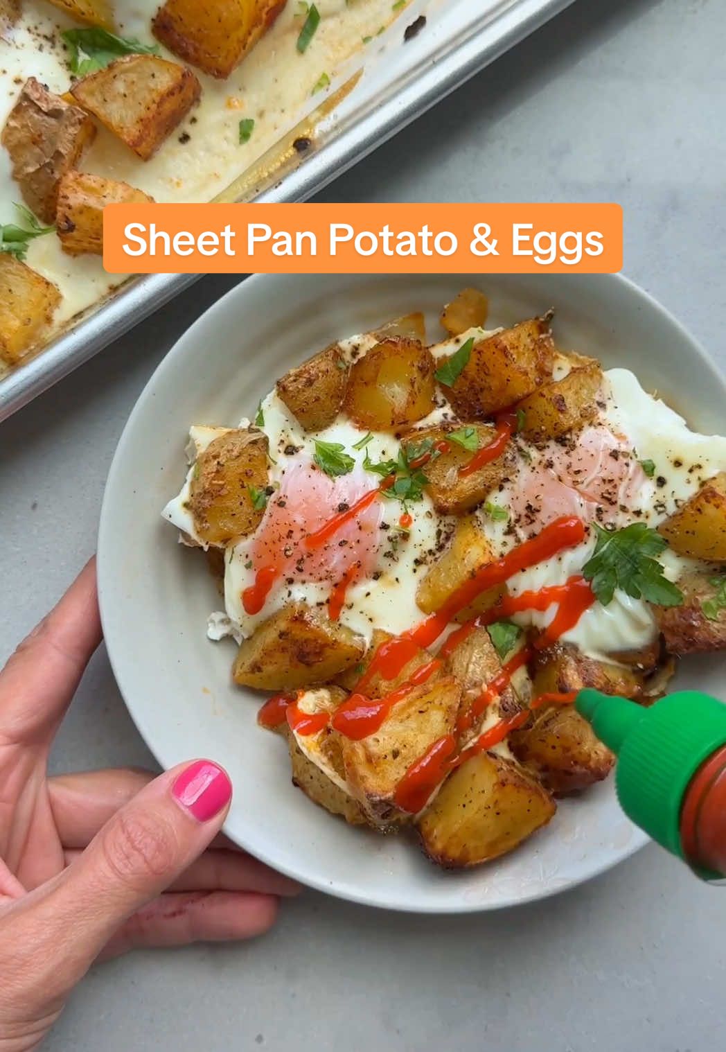 Sheet-Pan Breakfast Potatoes and Eggs