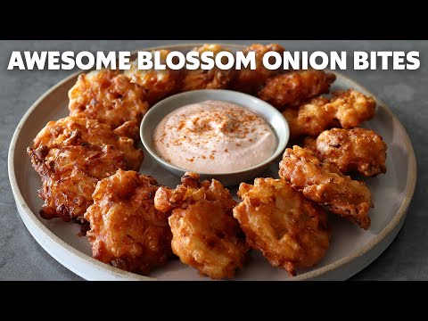 Awesome Blossom Onion Bites with Creamy Dipping Sauce