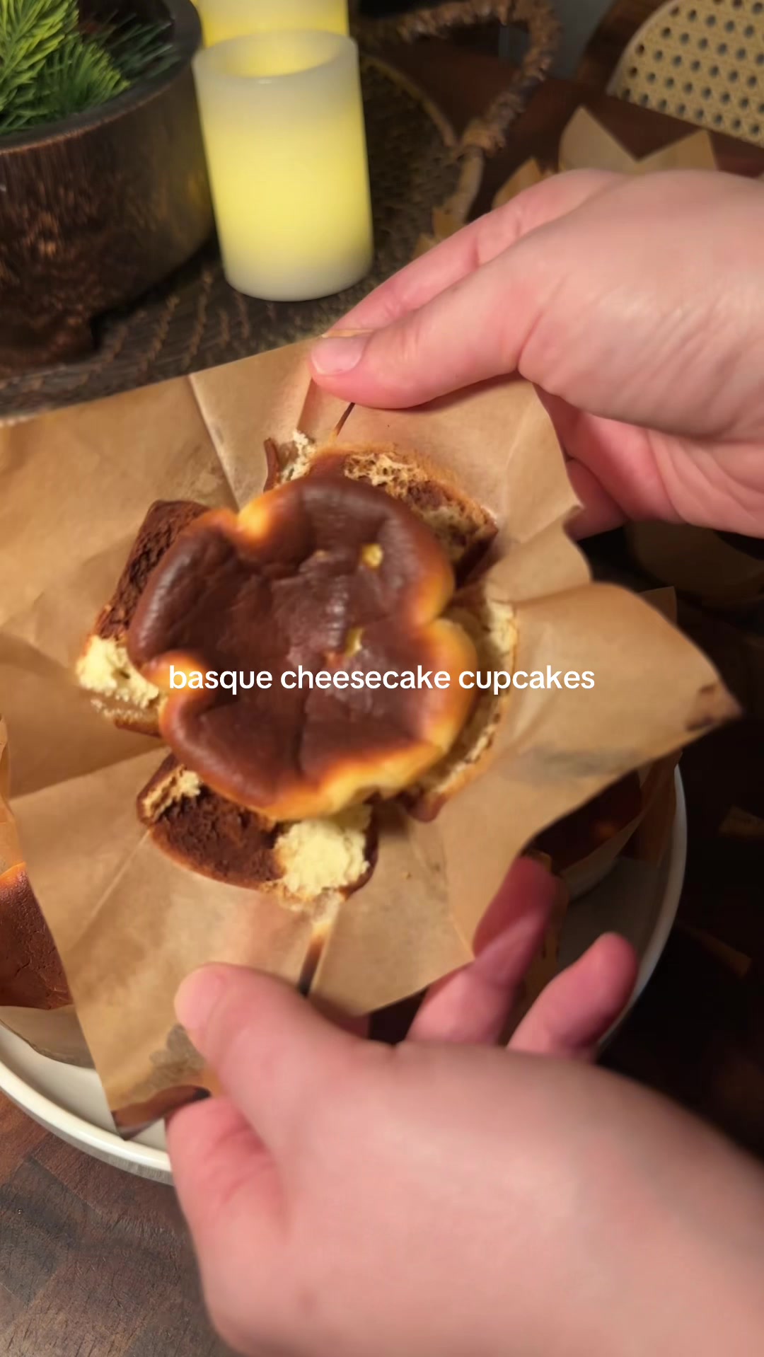 Mini Basque Cheesecakes