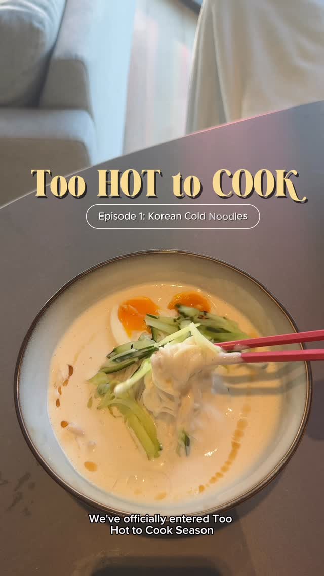 Quick Korean Cold Noodles (Kong Guksu)