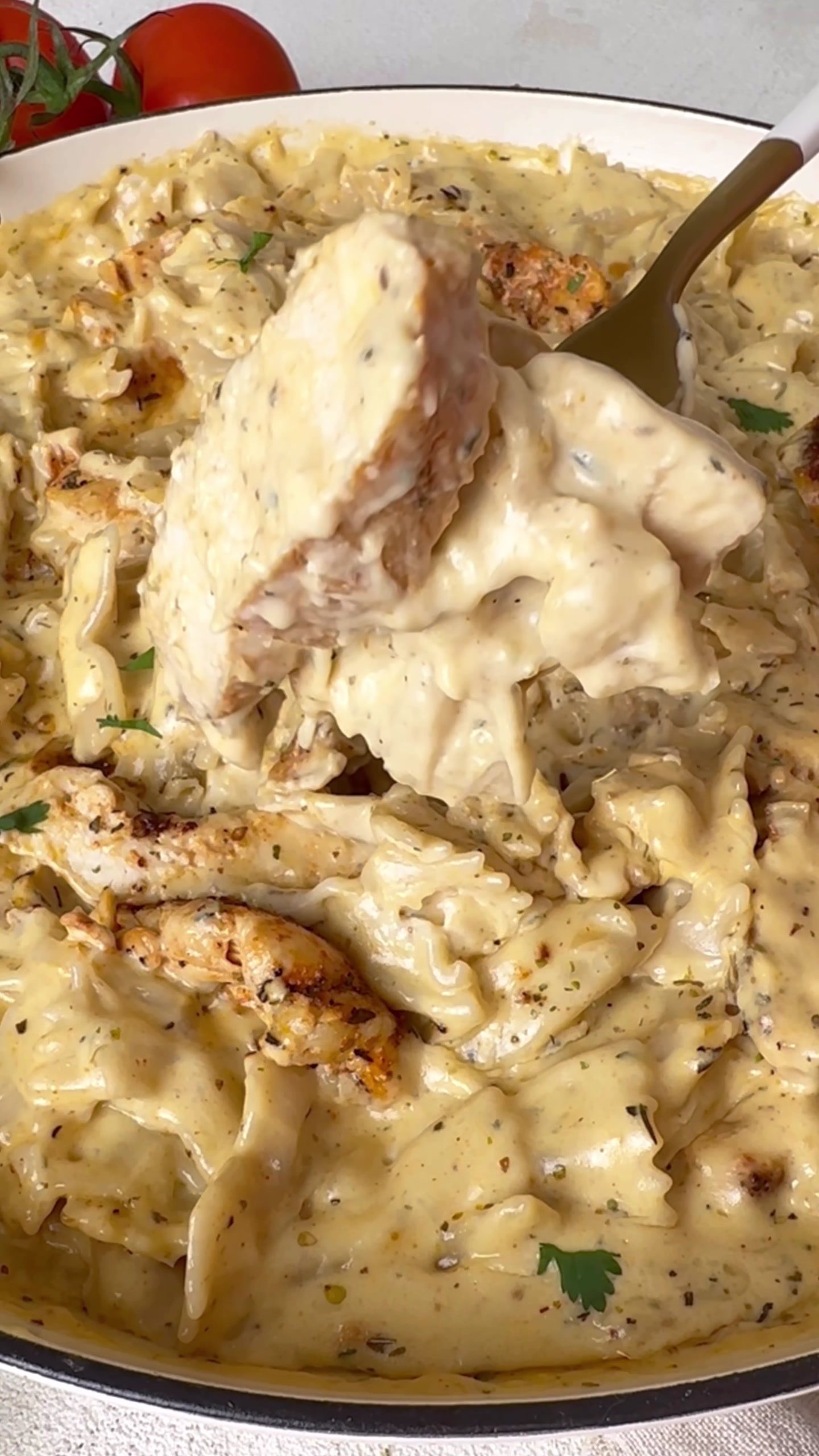 Garlic Parmesan Chicken Pasta