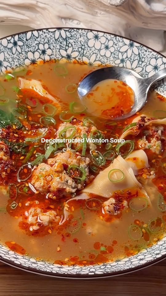 Deconstructed Wonton Soup