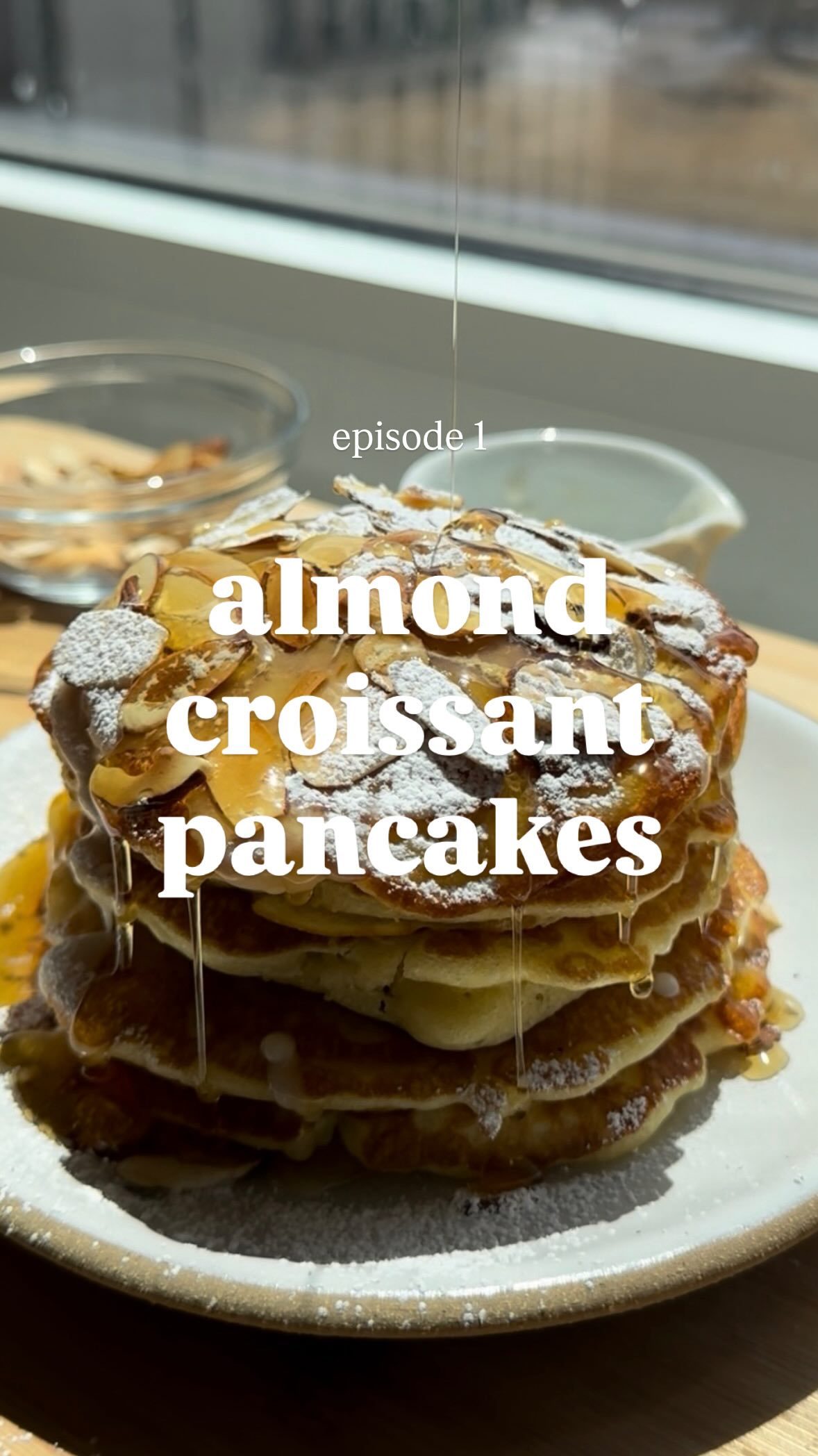 Almond Croissant Pancakes