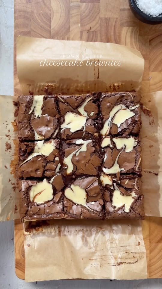 Brown Butter Cheesecake Brownies