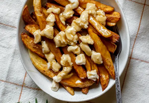 Vegan Poutine (Homemade Cheese Curds)