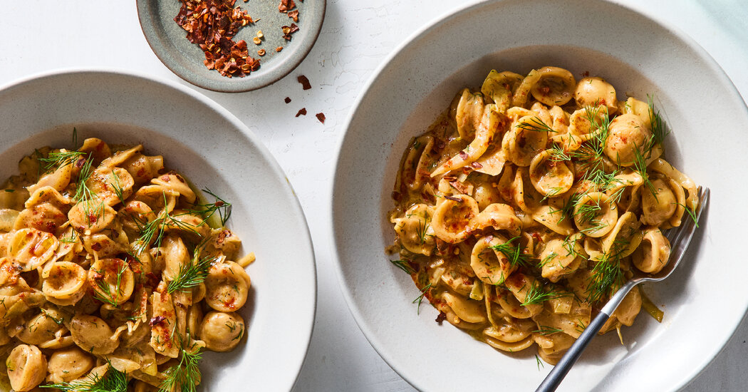 One-Pot Cheesy Orecchiette With Cabbage and Paprika