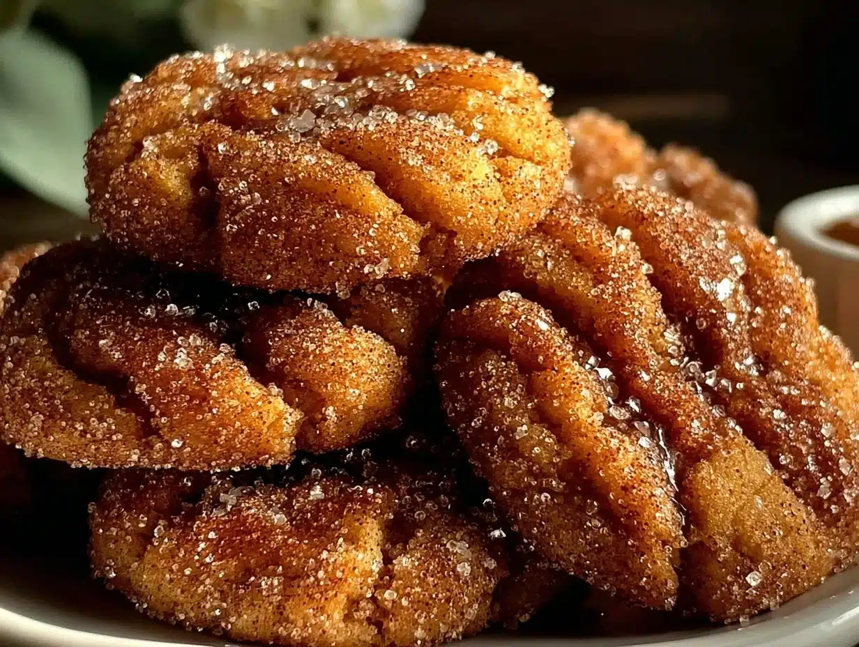 Tasty Churro Crinkle Cookies