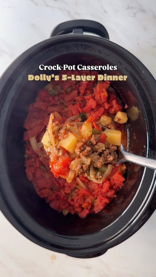 Slow Cooker Dolly’s 5-Layer Dinner