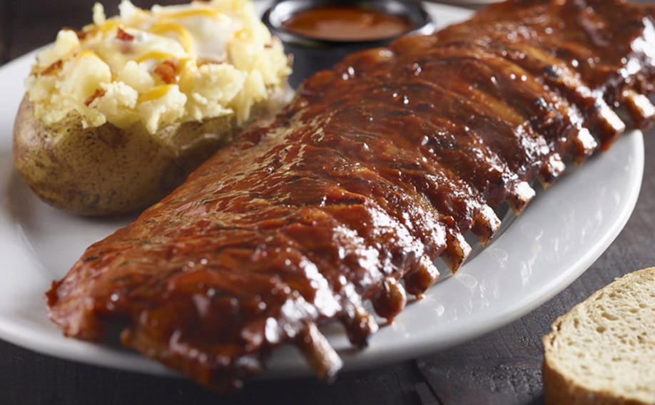 Grilled Baby Back Ribs with Bourbon BBQ Sauce