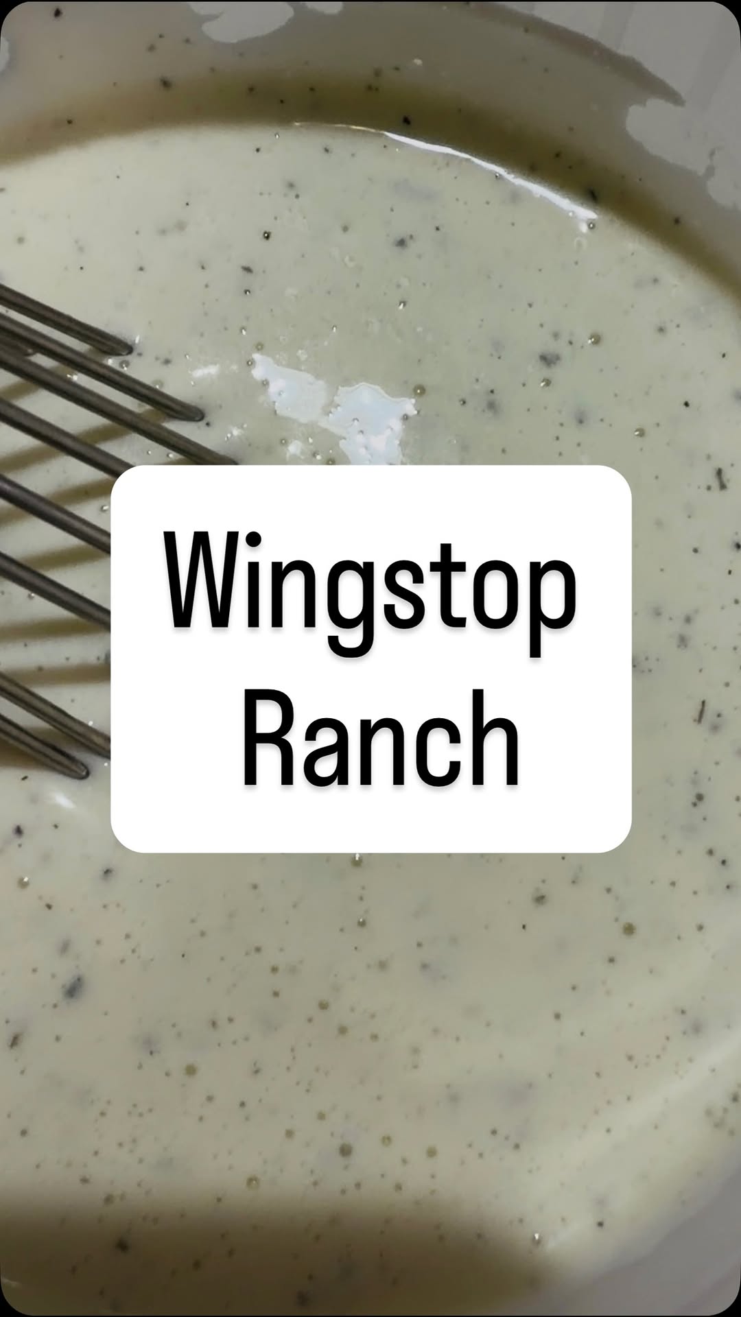 Wingstop Copycat Ranch Dressing
