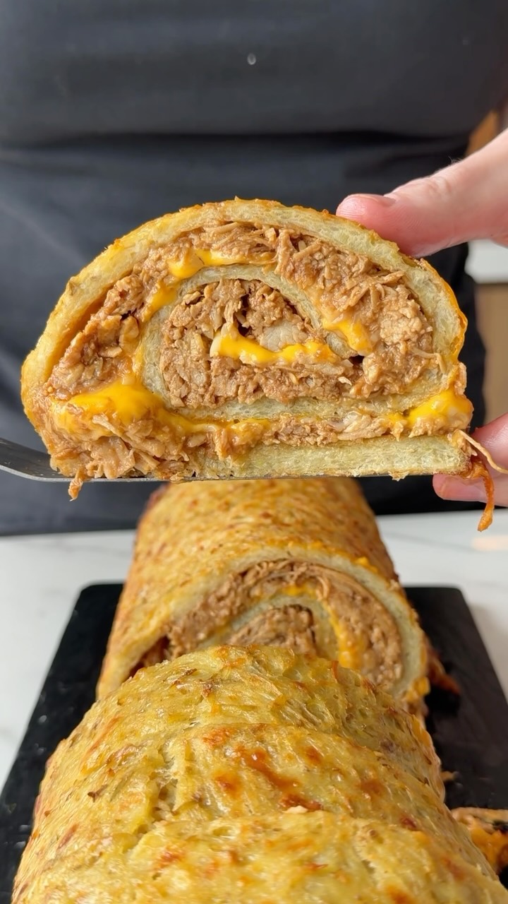 Potato and BBQ Chicken Roll