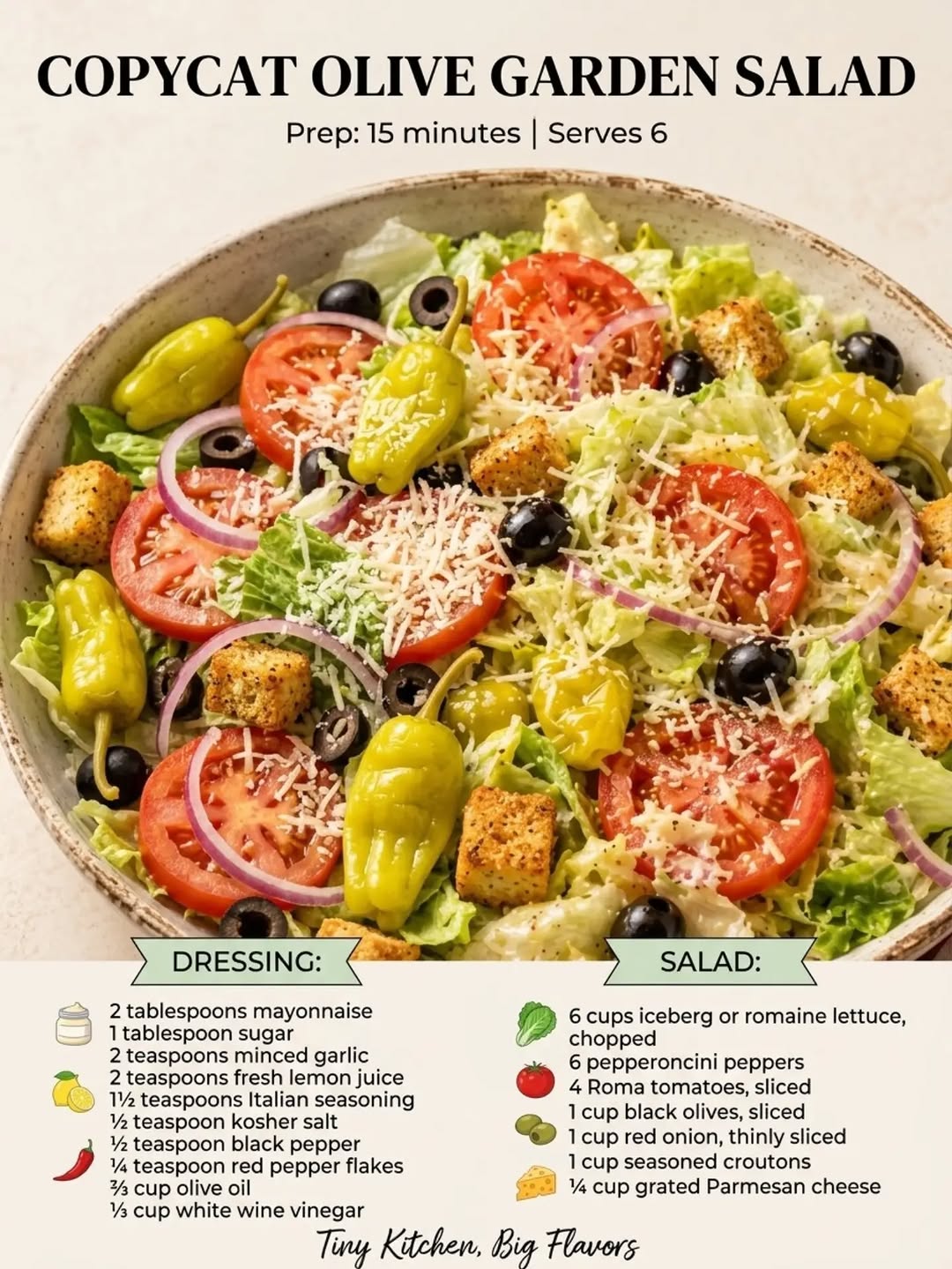 Copycat Olive Garden Salad