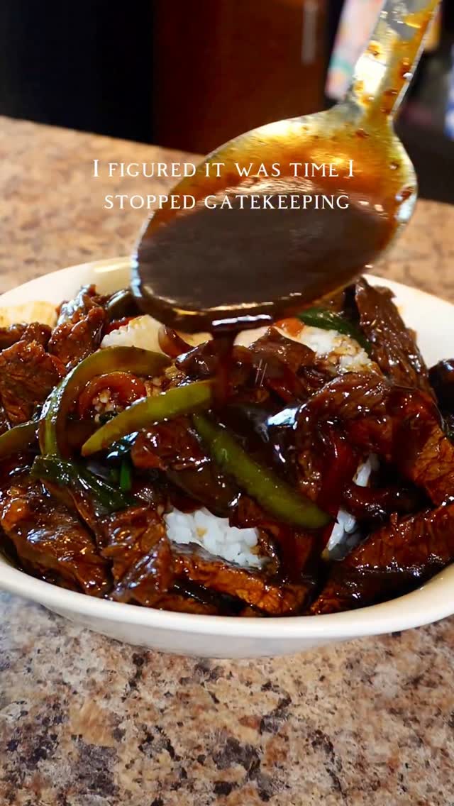 Viral Pepper Steak over White Rice