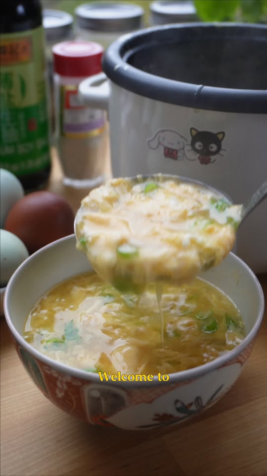Rice Cooker Egg Drop Soup
