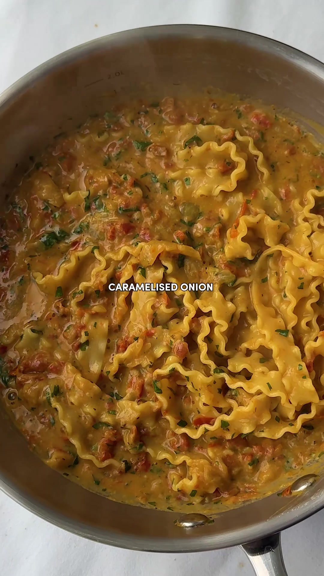 Caramelised Onion + Brown Butter Pasta