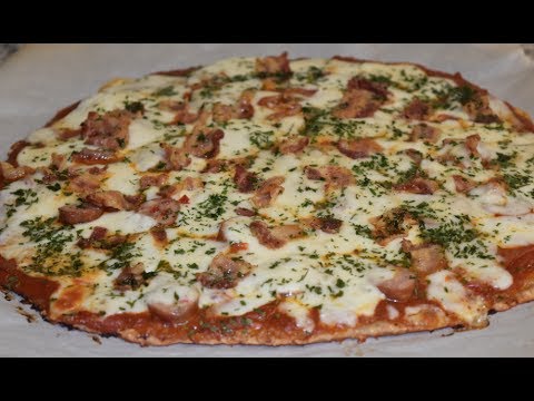 Keto Chicken Crust Meat Lovers Pizza
