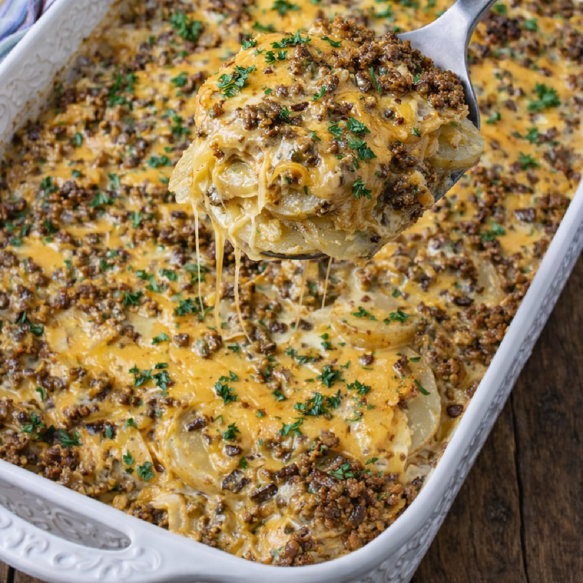 Ground Beef and Potato Casserole