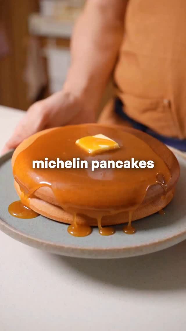 Michelin-Starred Soufflé Pancakes with Honey Butter Glaze