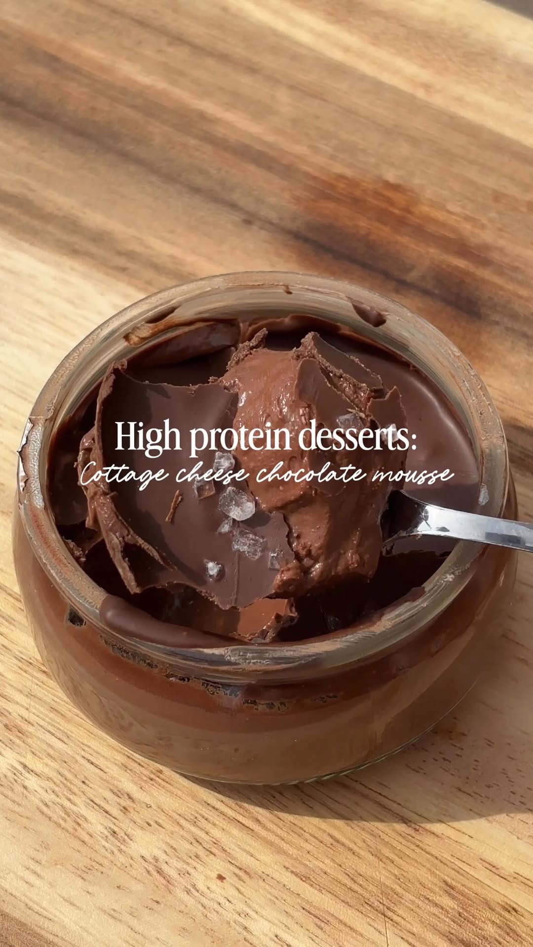 High Protein Chocolate Cottage Cheese Mousse