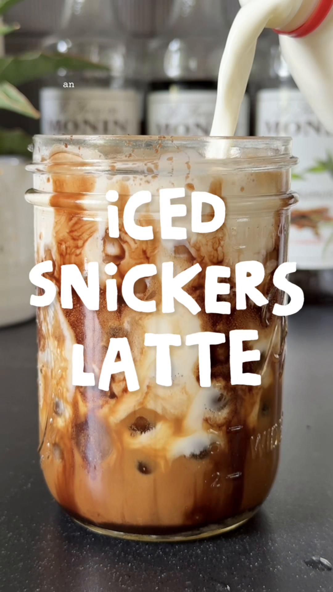 Snickers Inspired Iced Latte