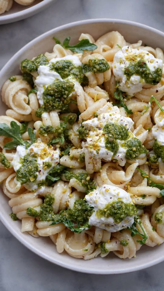 Lemon Burrata Pasta Salad