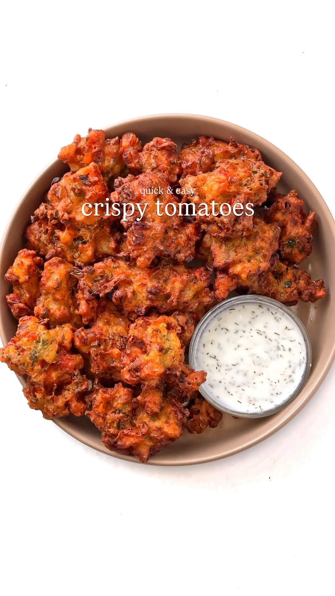 Crispy Tomato Fritters
